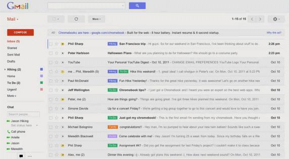 Gmail revela parte de su nueva interfaz