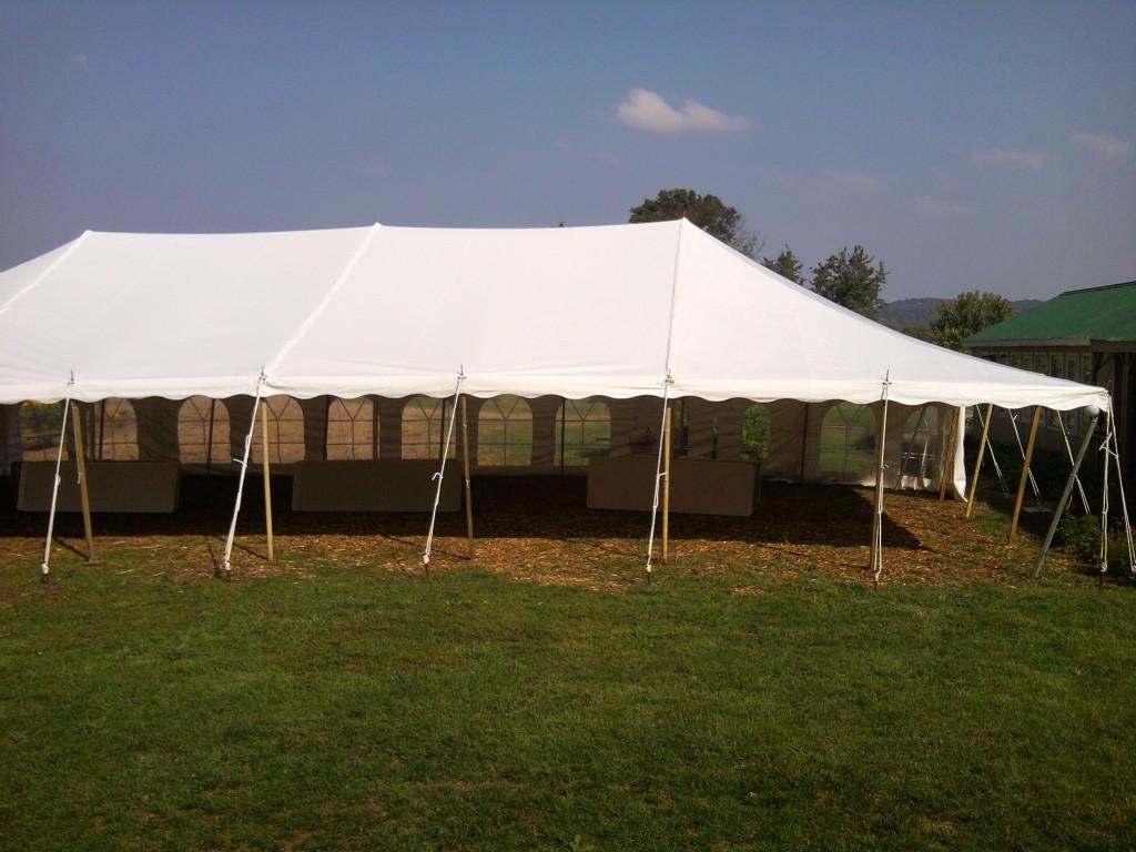 30x60 Wedding tent - open side