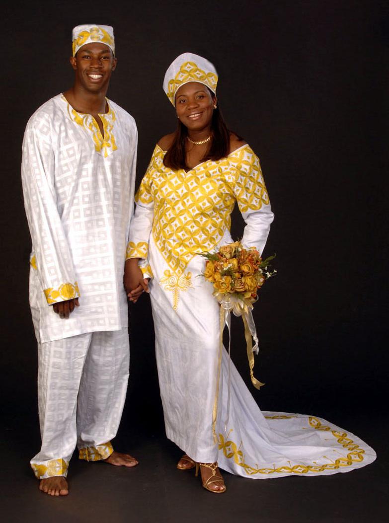 African wedding dresses.