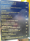 photo of the menu