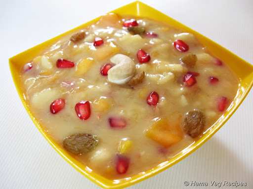 Fruit Salad with Custard Powder