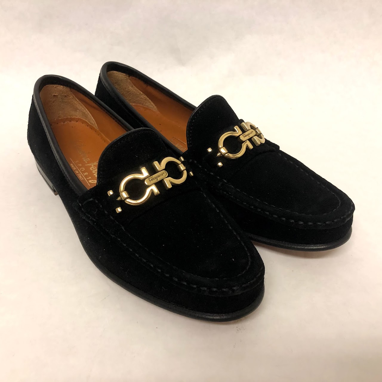 Salvatore Ferragamo Sport NEW  Suede Loafers