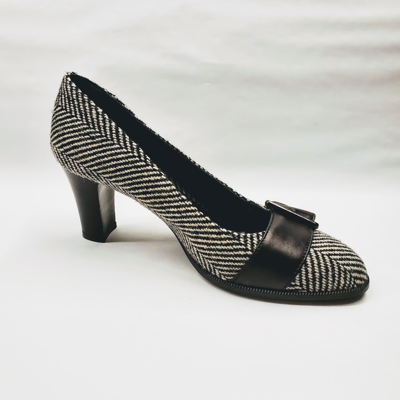 Furla Wool Herringbone Pumps