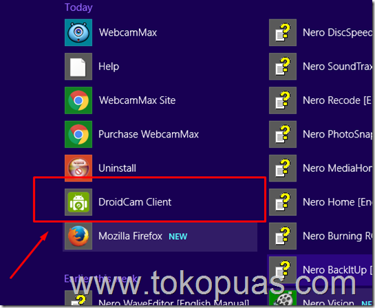 CARA convert camera smartphone menjadi web camera CARA convert camera smartphone menjadi web camera