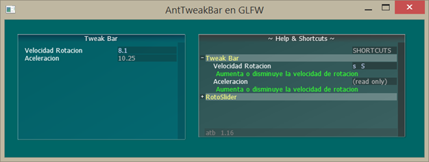 anttweakbar opengl glfw