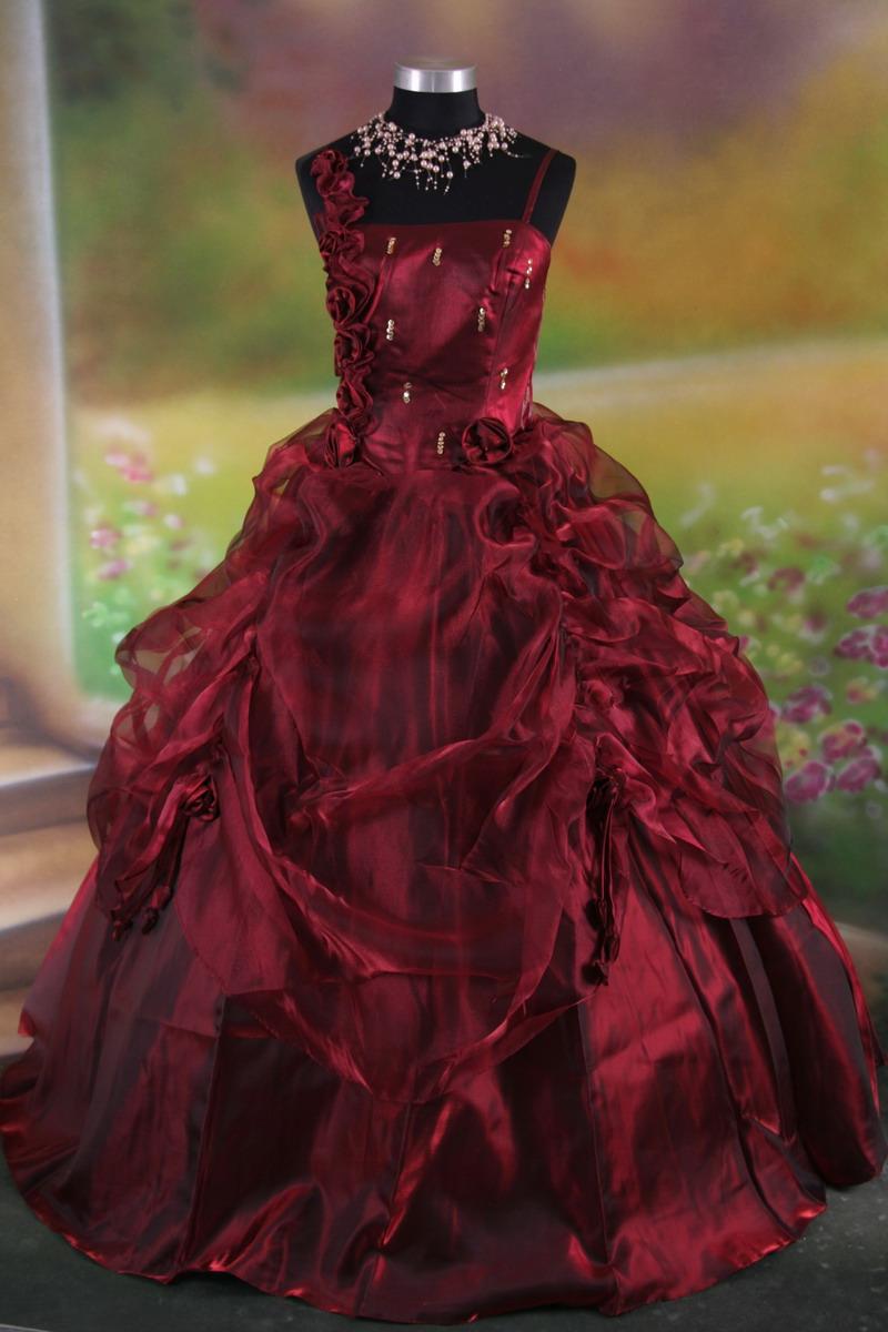 Red Black Gothic Wedding Dress