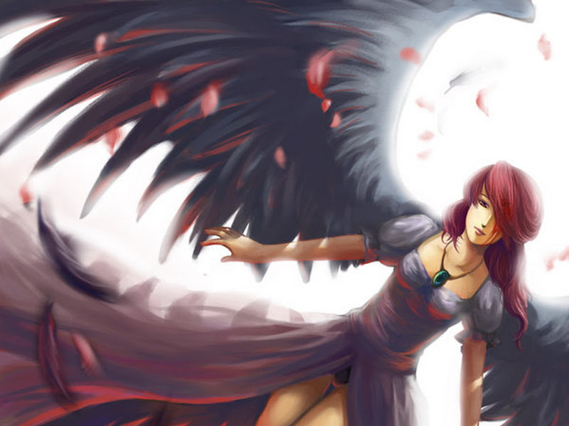 Shining Of Red Haired Angel, Fallen Angels