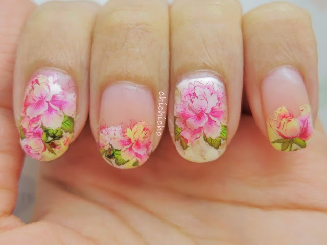 Peony Water Decal Nail Art - chichicho~