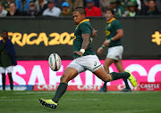 Elton Jantjies of South Africa during the 2017 Castle Lager Rugby Championship match between South Africa and New Zealand at Newlands Stadium, Cape Town on 7 October 2017.