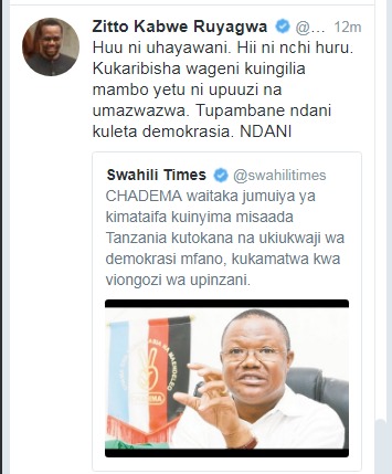 ZITTO Kabwe Ampinga Tundu Lissu