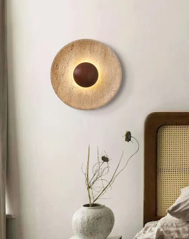 Lampe murale de chevet style crème - 2