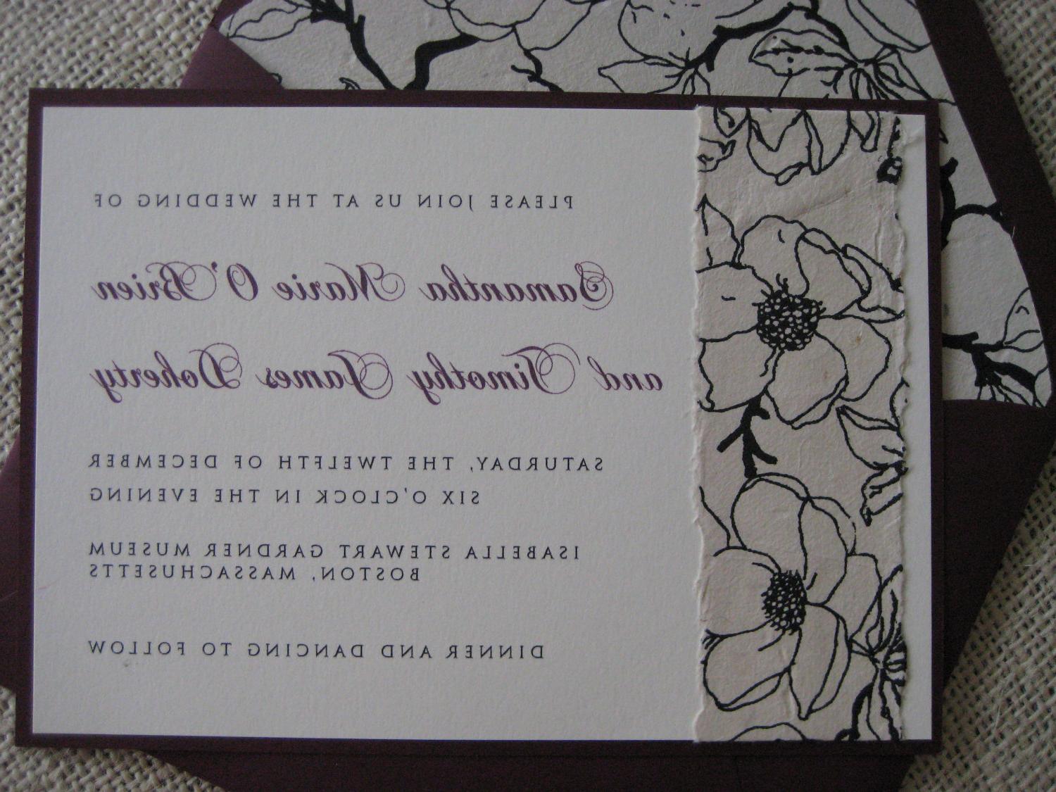 Formal Wedding Invitation