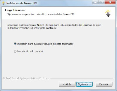 Instalar Nuxeo en un equipo con Microsoft Windows 7