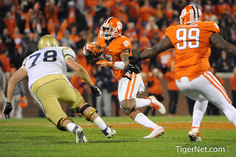 Clemson vs Georgia Tech Photos - 2013, Bashaud Breeland, Football, Georgia Tech