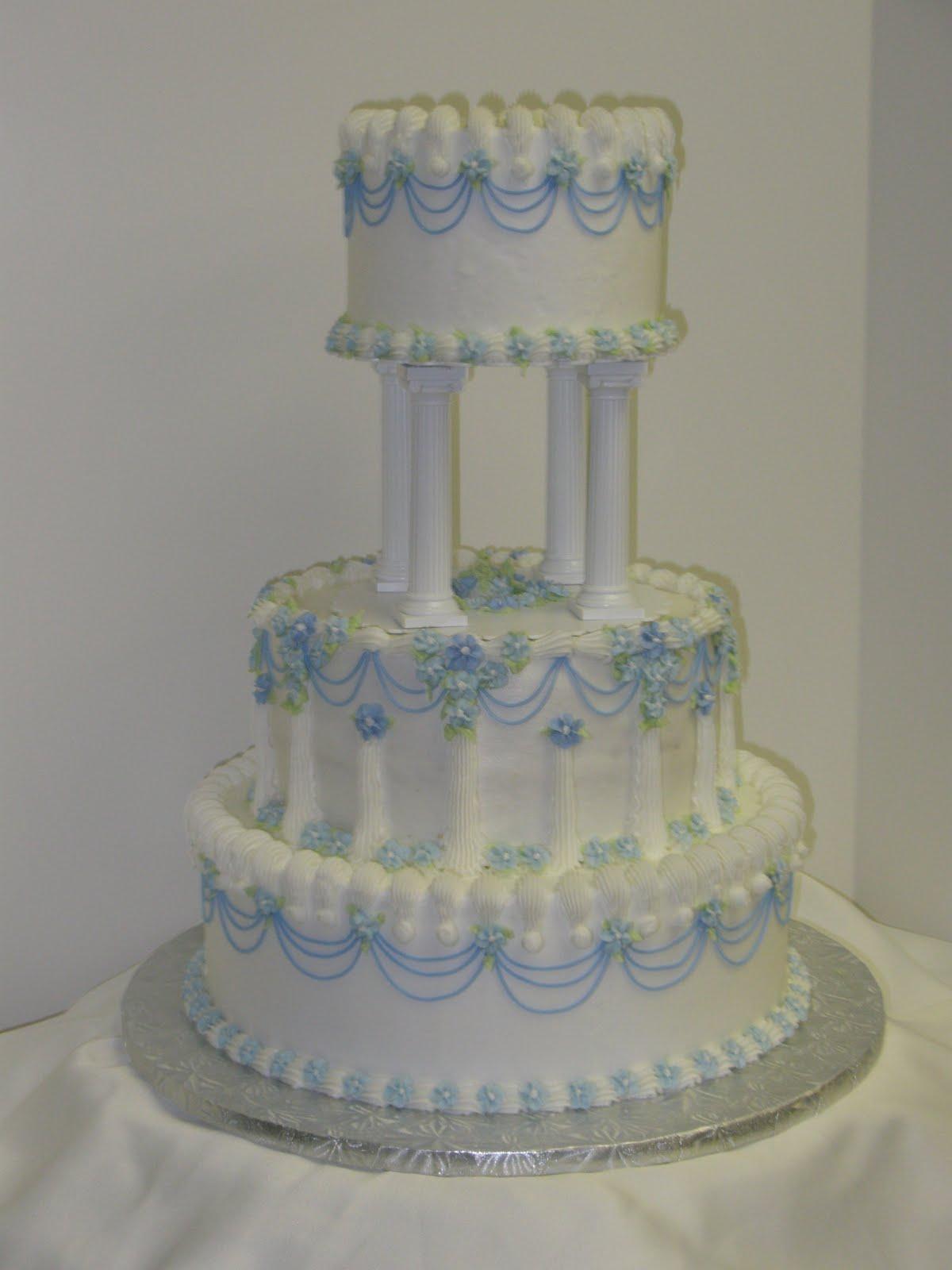 I just finished a wedding cake