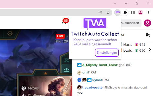 Twitch Auto Collect