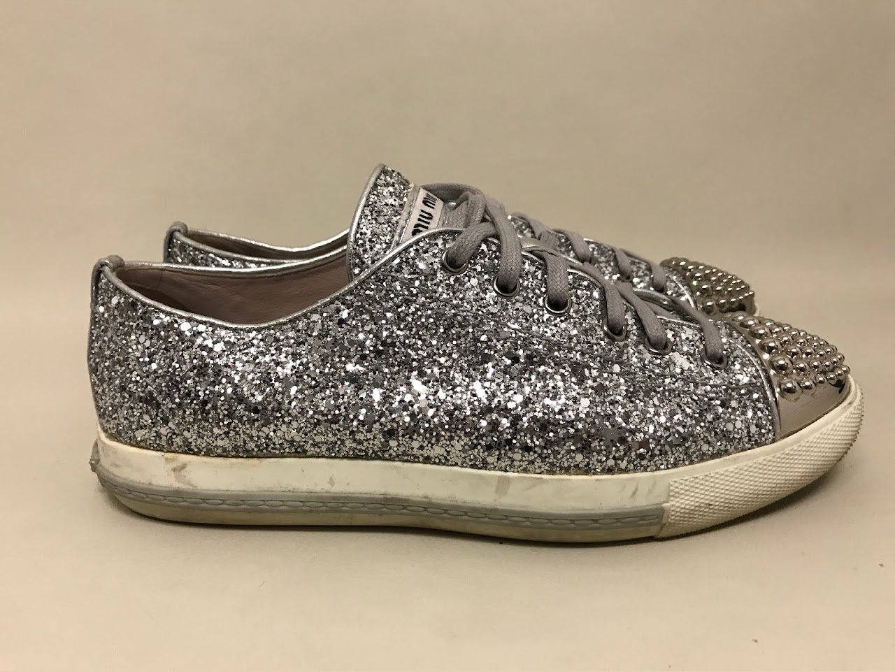 Miu Miu Glitter Sneakers