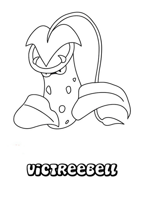 Victreebell pokemon coloring pages