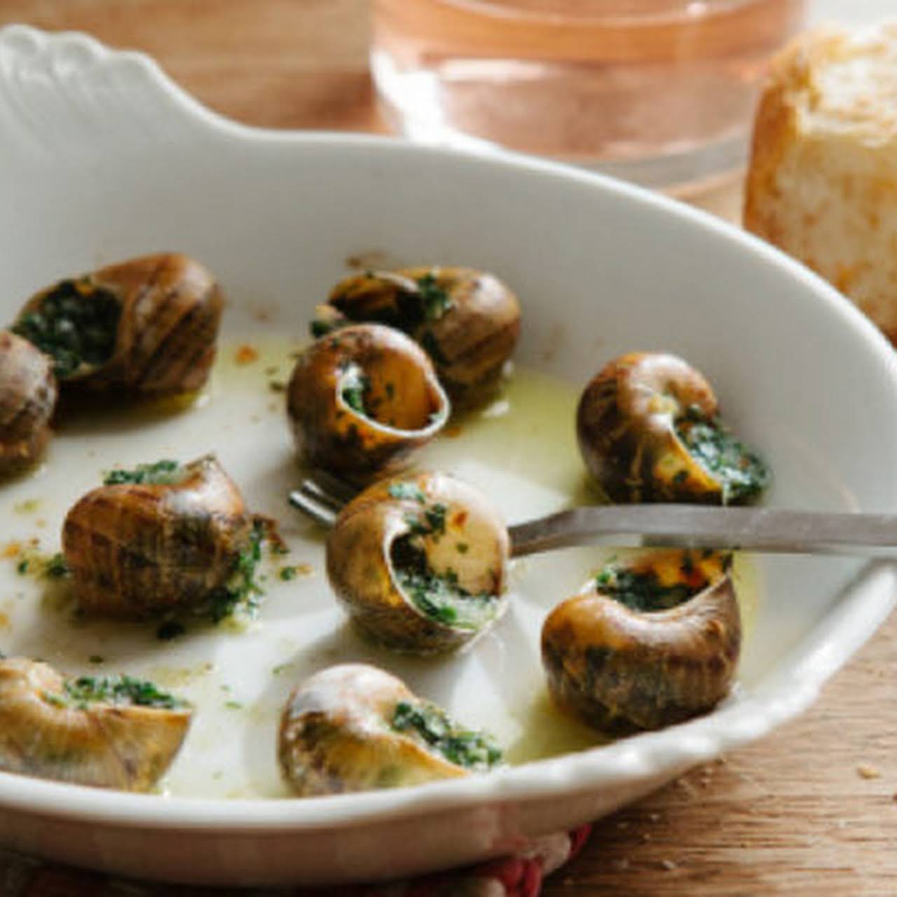 Escargots à la Bourguignonne (Snails in Garlic–Herb Butter)