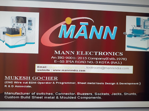 Mann Electronics, E55, Road No 3, Indraprastha Industrial Area, Kota, Rajasthan 324005, India, Electronics_Repair_Shop, state AP