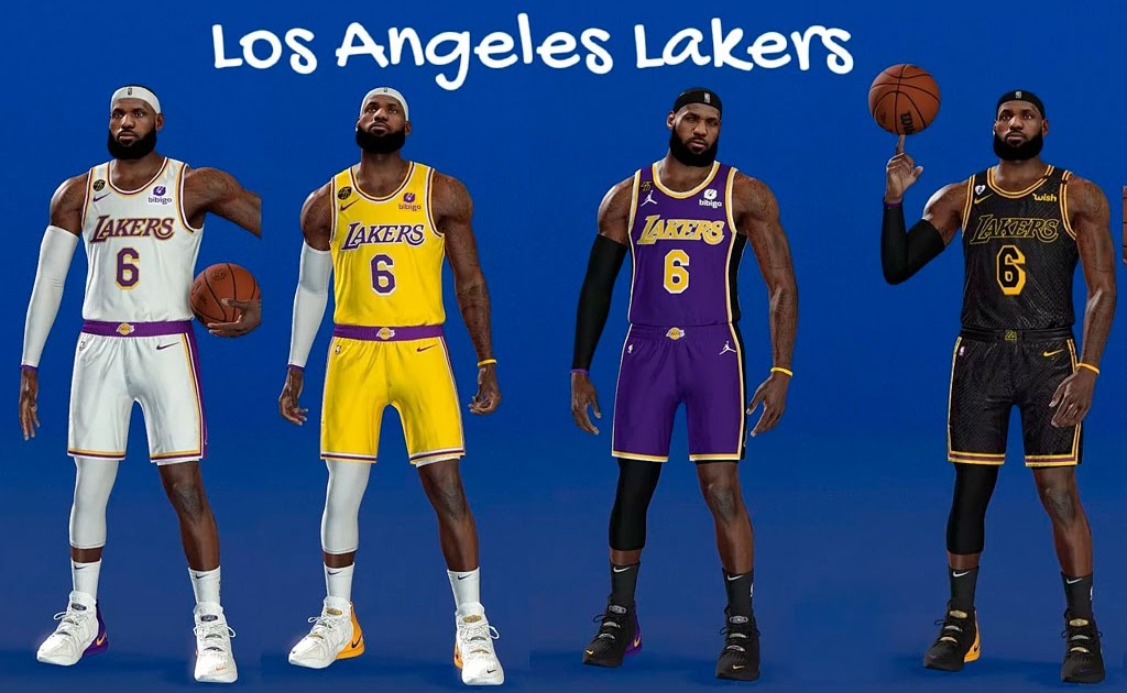 NBA 2K14 L.A. Lakers Jersey Pack V2 
