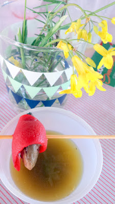 Portland Monthly Country Brunch 2016 - Bloody Mary Smackdown contender Besaw's with Maria en Verde, with under ripened green tomatoes used to make a green bloody mary garnished with a smoked oyster