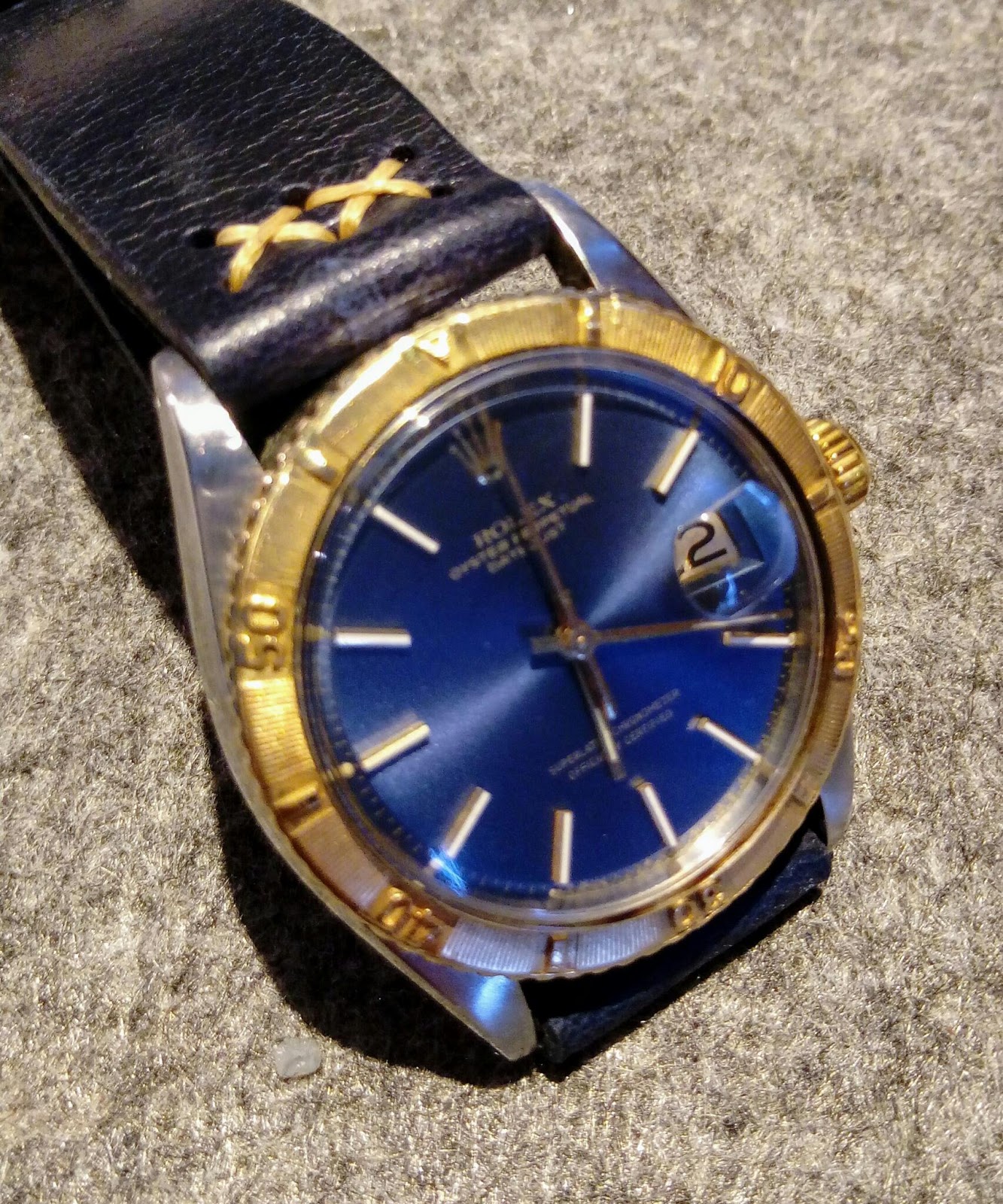 rolex thunderbird blue dial