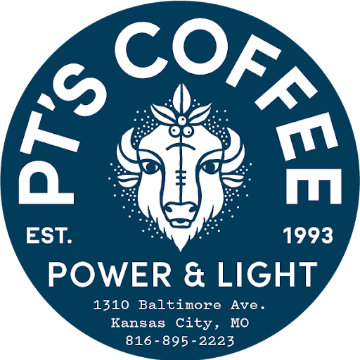 PT's Coffee Power & Light logo