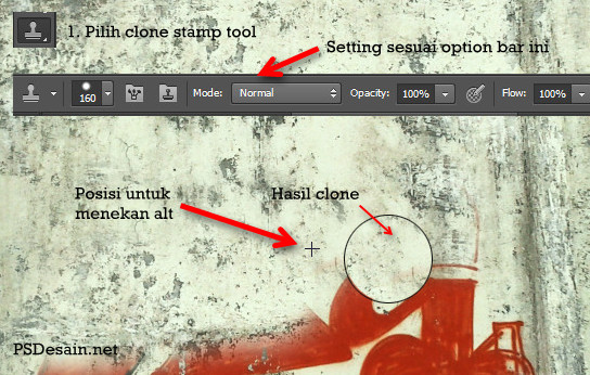 Clone stamp tool