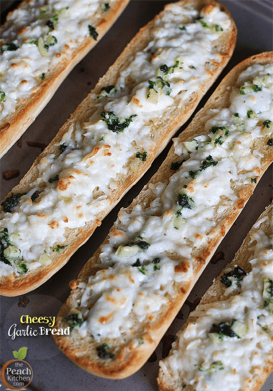 Cheesy Garlic Bread with Real California Cheese Queso Blanco