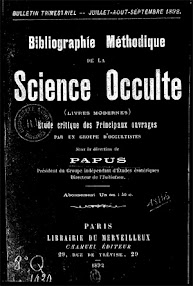 Cover of Papus's Book Bibliographie Methidique de la Science Occulte (1892,in French)