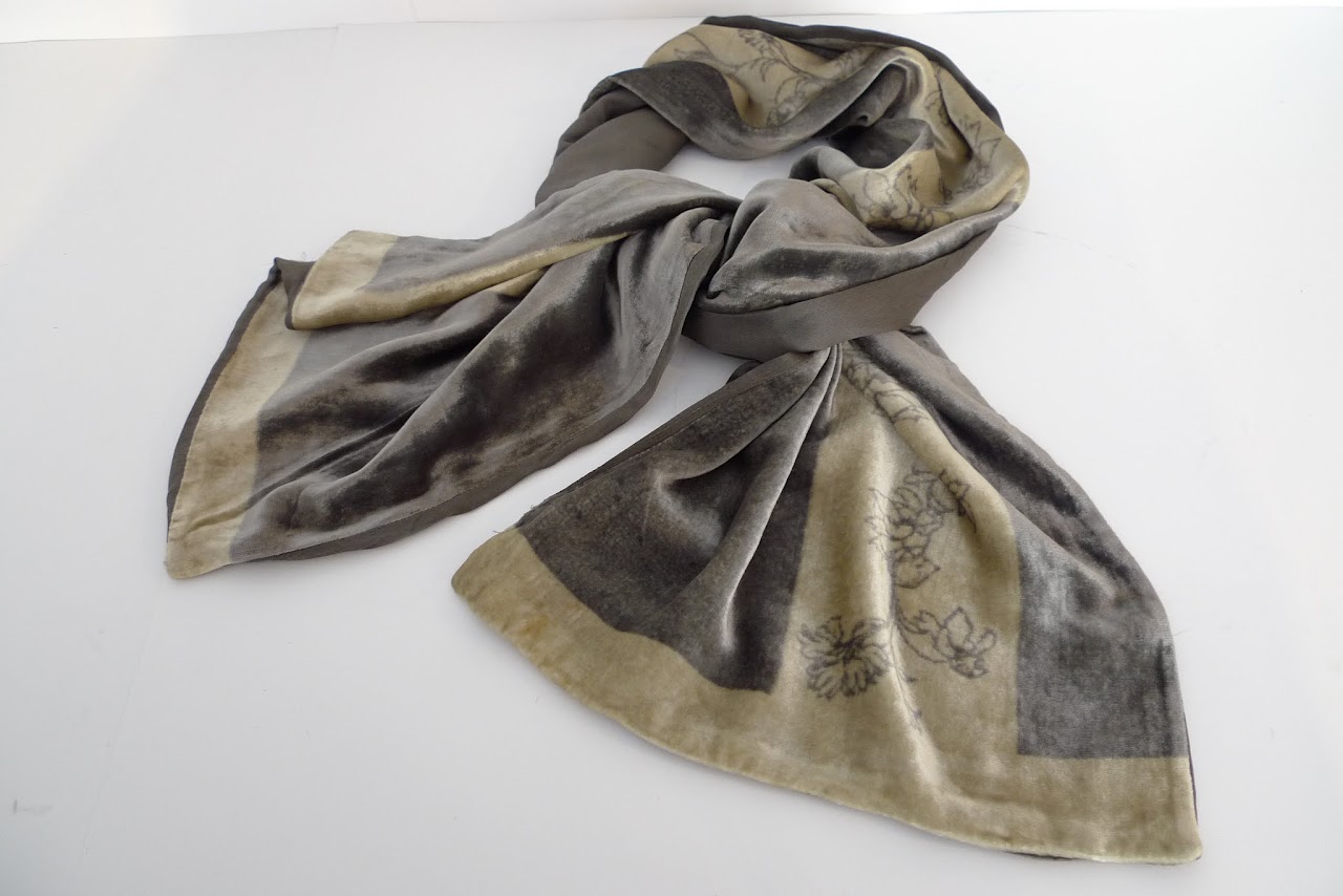 Giorgio Armani Silk Velvet Scarf