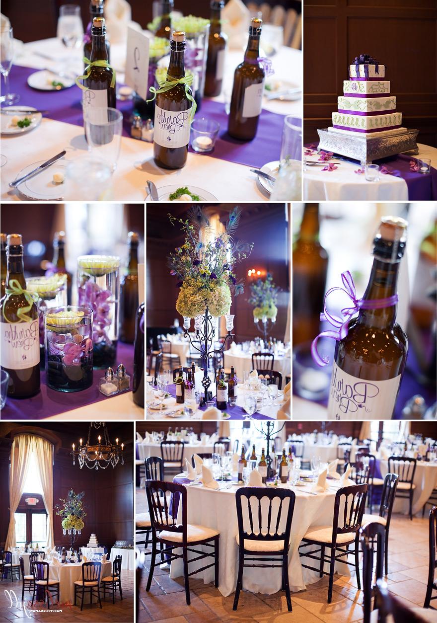 purple and green wedding