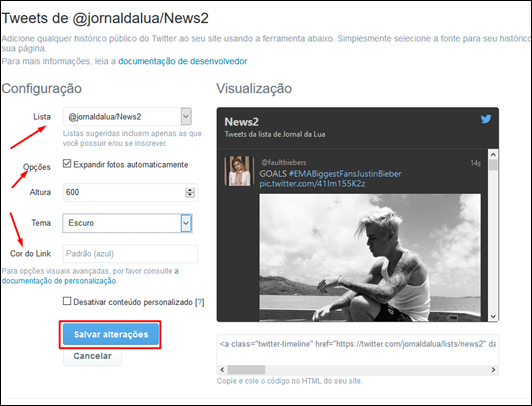 Crie widgets para o seu blog e mostre tudo o que rola no Twitter - Visual Dicas