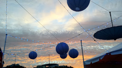 Sunset at Night Market at Zidell Yards was breathtaking and perfect weather