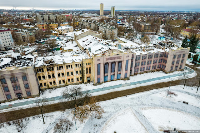 Дом культуры имени Ленина с высоты птичьего полета