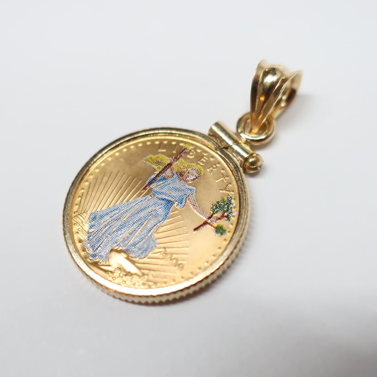 999 Gold Coin Pendant