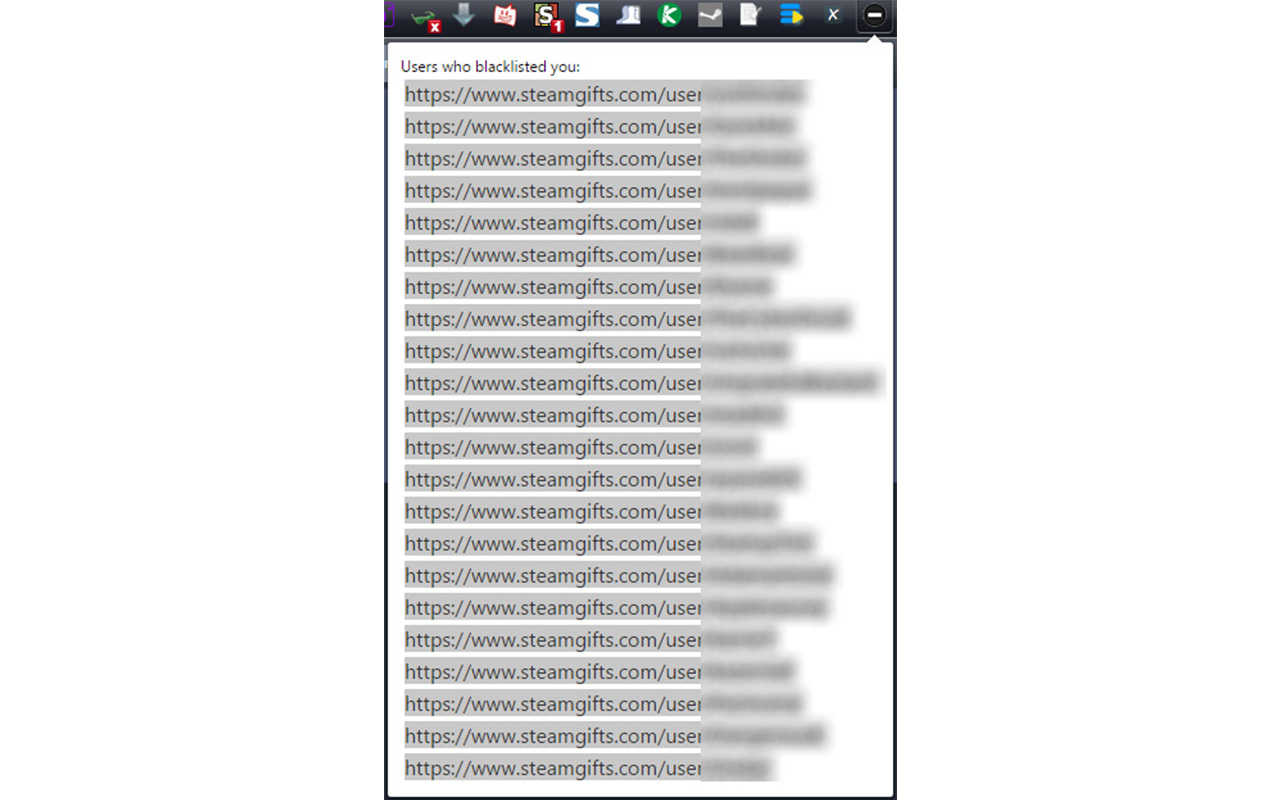 Steamgifts Blacklist Detector Preview image 0