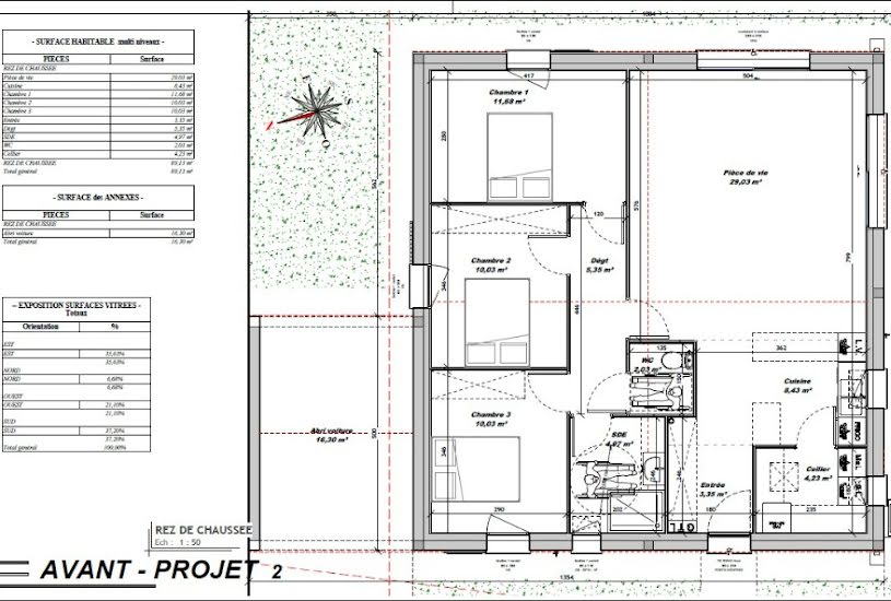  Vente Terrain + Maison - Terrain : 371m² - Maison : 89m² à Saintes (17100) 