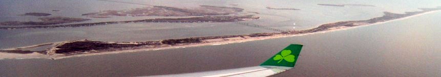 Aer Lingus over Long Island, USA