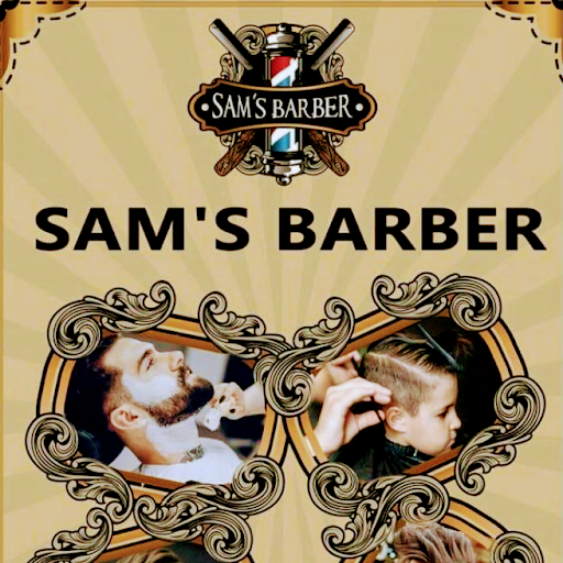 Sam's Barber Shop logo