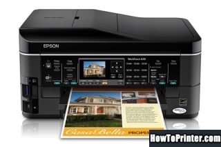 Reset Epson WorkForce 645 printer by Epson reset software