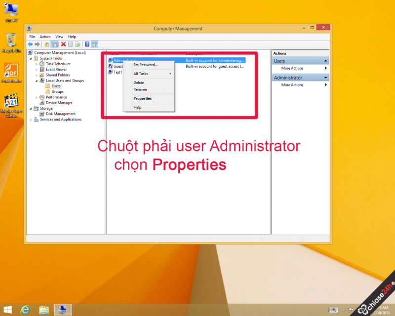 Tạo user mới khi quên pass Microsoft trên windows 8-8.1