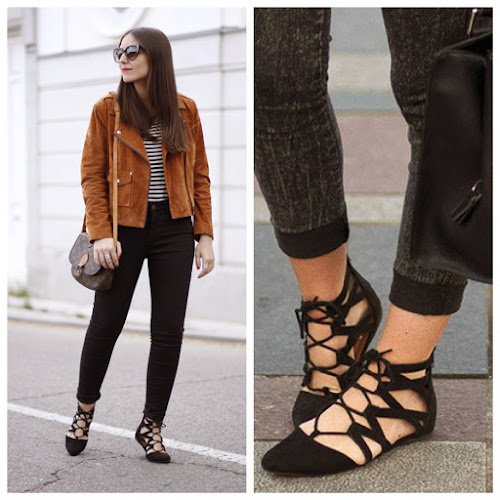 Primark lace up flats