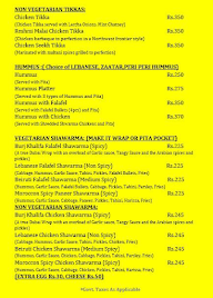 Wraps & Rolls menu 3