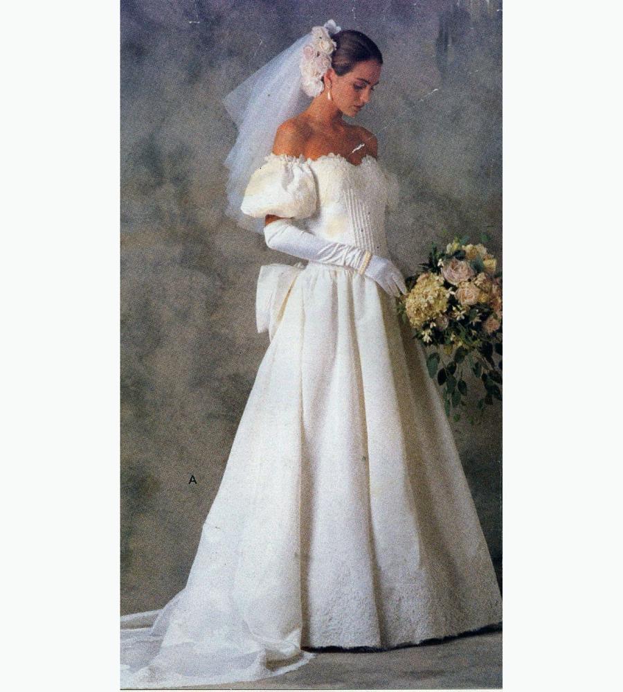 80s Wedding dress Sewing