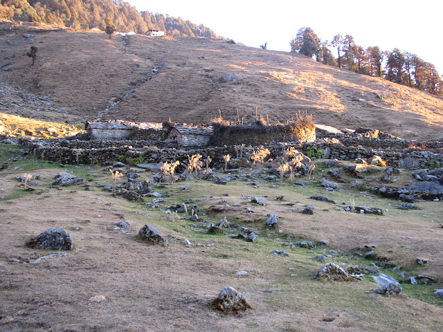 rock walls and traditional building