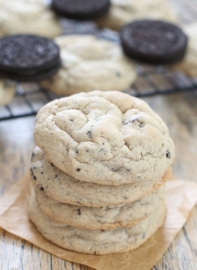 close-up photo of a stack of cookies