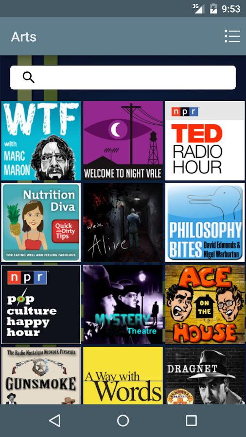    The Podcast Source- screenshot  