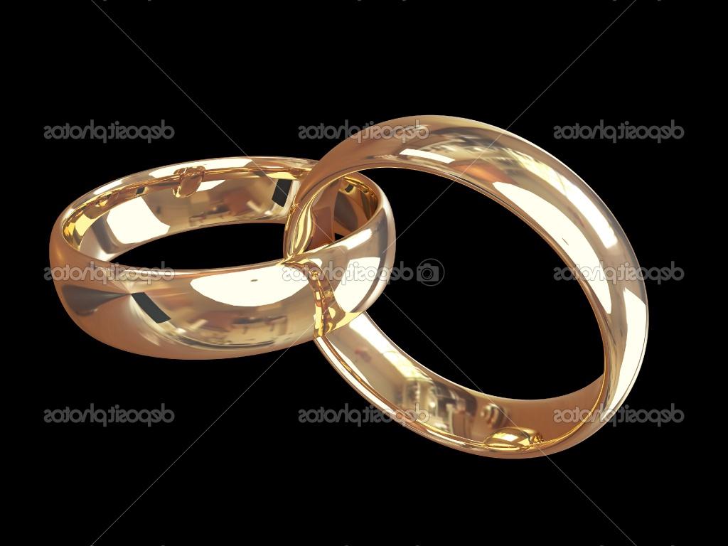 Gold wedding rings.